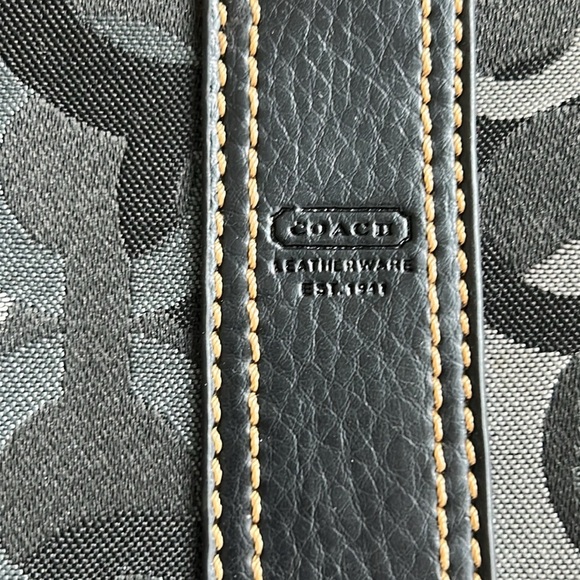 COACH Monogram Crossbody Bag with Leather Trim - Picture 7 of 11